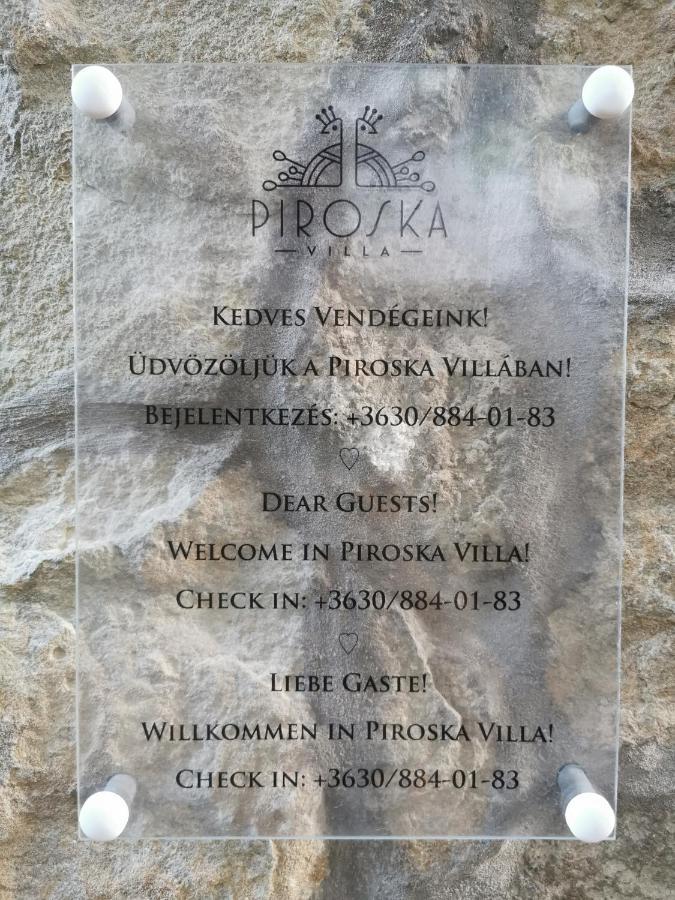 Piroska Villa ヘーヴィーズ エクステリア 写真